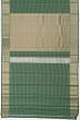 Taranga Kanchi Silk Horizontal Lines Dark Green Saree