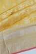 Coimbatore Soft Silk Jaal Yellow Saree