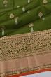 Coimbatore Soft Silk Butta Mehandi Green Saree