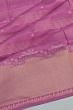 Coimbatore Soft Silk Horizontal Lines And Butta Lavender Saree