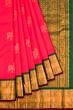 Kanchipuram Silk Butta Pinkish Red Saree