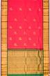 Kanchipuram Silk Butta Pinkish Red Saree