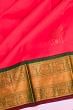 Kanchipuram Silk Butta Pinkish Red Saree