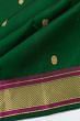 Classic Kanchipuram Silk Butta Dark Green Saree