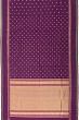 Classic Kanchipuram Silk Butta Purple Saree With Rettai Pettu Border