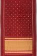 Classic Kanchipuram Silk Butta Maroon Saree With Rettai Pettu Border