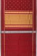 Classic Kanchipuram Silk Butta Maroon Saree With Rettai Pettu Border