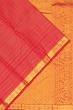 Kanchipuram Silk Horizontal Lines Pink Saree