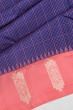 Kanchipuram Silk Checks Violet Saree