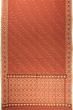 Dhakai Muslin Jamdani Cotton Butta Rust Red Saree