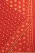 Dhakai Muslin Jamdani Cotton Red Saree