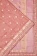 Organza Crushed Tissue Butta Pink Saree