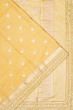 Organza Crushed Tissue Butta Yellow Saree