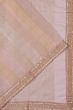 Organza Tissue Vertical Lines Multicolour Baby Pink Saree