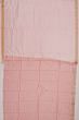 Organza Tissue Vertical Lines Multicolour Baby Pink Saree