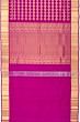 Kanchipuram Silk Geometrical Brocade Rani Pink Saree