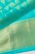 Kanchipuram Silk Geometrical Brocade Sea Green Saree