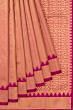 Kanchipuram Silk Tissue Plain Pink Saree