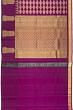 Kanchipuram Silk Geometrical Brocade Purple Saree