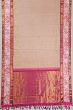 Parsi Gara X Kanchipuram Silk Butta Cream Saree