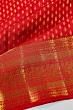 Kanchipuram Silk Brocade Red Saree