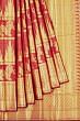 Kanchipuram Silk Lion Butta Red Saree