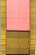 Kanchipuram Silk Vertical Lines And Butta Baby Pink Saree