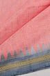 Ponduru Handspun Cotton Vertical Lines Pink Saree