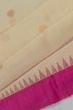 Ponduru Handspun Cotton Jamdani Butta Off White Saree