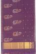 Uppada Silk Jamdani Butta Purple Saree