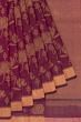 Uppada Silk Jamdani Jaal Maroon Saree