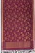 Uppada Silk Jamdani Jaal Maroon Saree