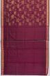 Uppada Silk Jamdani Jaal Maroon Saree