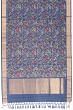 Uppada Silk Jamdani Jaal Dark Blue Saree