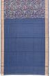 Uppada Silk Jamdani Jaal Dark Blue Saree