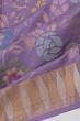 Uppada Silk Jamdani Jaal Lavender Saree