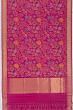 Uppada Silk Jamdani Jaal Pink Saree