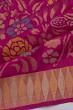 Uppada Silk Jamdani Jaal Pink Saree