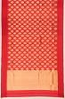 Pure Chanderi Silk Butta Red Saree