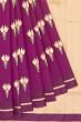 Pure Chanderi Silk Butta Purple Saree