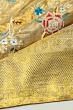 Parsi Gara X Kanchipuram Silk Tissue Jaal Gold Saree