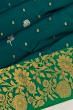 Taranga Kanchi Silk Butta Dual Tone Green And Blue Saree