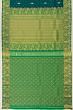 Taranga Kanchi Silk Butta Dual Tone Green And Blue Saree