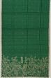 Tussar Embroidery Butta Dark Green Saree With Scallop Border