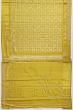 Kanchipuram Silk Tissue Checks And Butta Gold Saree With Zardosi Border