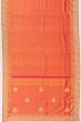 Kanchipuram Silk Brocade Pink Saree With Zardosi Work Border