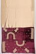 Kanchipuram Silk Tissue Brocade Gold Saree With Zardosi Border