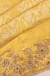 Kanchipuram Silk Brocade Gold Saree With Zardosi Work Border