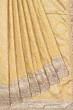 Kanchipuram Silk Tissue Brocade Gold Saree With Zardosi Work