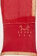 Banarasi Georgette Bandhani Red Saree With Zardosi Work Border